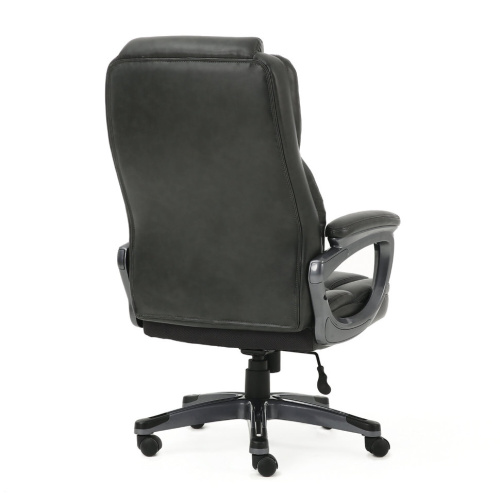 Кресло руководителя Brabix Premium Favorite EX-577 кожа, серое 531935 фото 8